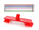 Tough Push Broom with Handle, Mixed Colors (22 pcs/ctn)