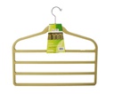 2 pc Cream Flocked Pants Hangers with 4 Layers (12 pcs/ctn)