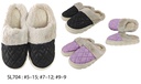 Unisex Winter Slippers, Mixed Colors (36 pair/ctn)