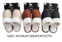 Unisex Winter Slippers, Mixed Colors (36 pair/ctn)