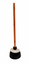 20" Wooden Handle Black Toilet Plunger (24 pcs/ctn)