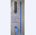 4.6 Foot Threaded Blue Metal Mop Handle (12 pcs/ctn)