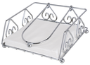 7.5"x7.5"x3" Chrome Plated Iron Napkin Holder (12 pcs/ctn)