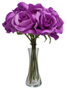 9 pc Rose Bouquet Set, Purple (24 set/ctn)