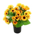 33 pc 10cm Sunflower Bouquet, Potted Flower,33cm H (12 pot/ctn)