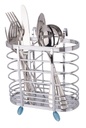 6.2" Chrome Plated Utensil Holder with Hooks (24 pcs/ctn)