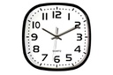 10" White Square Plastic Wall Clock (6 pcs/ctn)