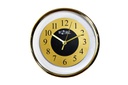 9" Golden Round Plastic Wall Clock (6 pcs/ctn)