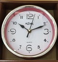 7" Red Round Plastic Wall Clock (12 pcs/ctn)