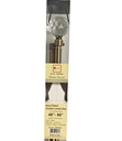48-86" Dual Curtain Rod, Antique Brass (10 pc/ctn)