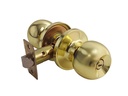 Stainless Steel Golden Door Knob with Lock (12 pcs/ctn)