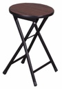 Mahogany Folding Chair with Black Coated Legs (12 pcs/ctn)