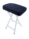 Black Folding Stool with White Powder Coated Legs (8 pcs/ctn