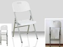 White High Density Polyethylene Folding Chair (4 pcs/ctn)
