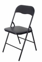 Black Cushioned Metal Folding Chair (6 pcs/ctn)