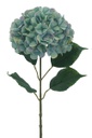 Hydrangea, 22cm, w. 68cm Stem,4 Leaves, Dark Blue(240 pc/ctn