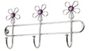 3 Mountable Flower Design Hooks (24 pcs/ctn)