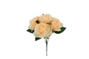5 pc White Golden Rose Head (72 pcs/ctn)