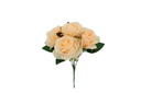 5 pc White Golden Rose Head (72 pcs/ctn)