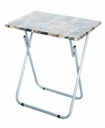 Mahogany Folding Table with Silver Coated Legs (6 pcs/ctn)