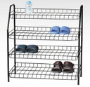 4 Tier Black Metal Shoe Rack (6 pcs/ctn)