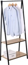 Stainess Steel Garment Rack with 2 Layer Shelf (1 pcs/ctn)