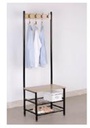 Stainess Steel Garment Rack with 2 Layer Shelf (1 pcs/ctn)
