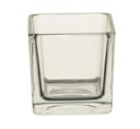 Clear Mini Square Glass Candle Holder (12 pcs/ctn)