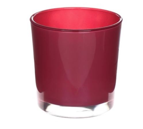 [GA1313PK] Dark Pink Cylinder Glass Vase (6 pcs/ctn)