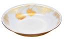 7.5" Opal Glass Gold Flower Shallow Bowl (36 pcs/ctn)