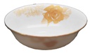7.5" Opal Glass Gold Flower Deep Bowl (24 pcs/ctn)