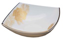 6.5" Opal Glass Gold Flower Square Bowl (36 pcs/ctn)