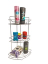 3 Layer Chrome Plated Corner Storage Rack (12 pc/ctn)