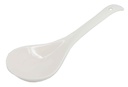 8.5" White Ceramic Spoon (48 pcs/ctn)