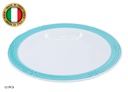 8.7" Blue Ceramic Italian Soup Plate (12 pcs/ctn)