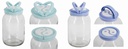 2000ml Small Blue Handle-Top Glass Jar (6 pcs/ctn)