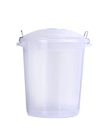 50 Liter Deep Round Plastic Box with Lid (6 pc/ctn)