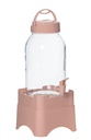 3000ml Pink Glass Beverage Dispenser with Stand (6 pcs/ctn)