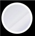 White Plastic Round Mirror (6 pcs/ctn)