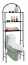 Over the Toilet 3 Shelf Bathroom Space Saver, Black (4 pcs/ctn)