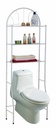 Over the Toilet 3 Shelf Bathroom Space Saver, White (4 pcs/ctn)