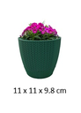 0.5LT Flower Pot, Green (60 pc/ctn)