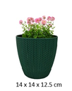 1.4LT Flower Pot, Green (40 pc/ctn)