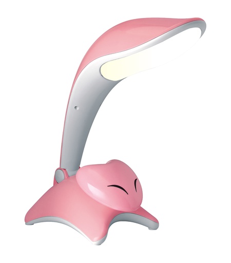 [L5168PK] 8 Watt Pink Smile Heart Design LED Desk Lamp (6 pcs/ctn)
