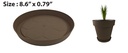 Tray for 6LT Flower Pot , Mocha (10 pc/bag)