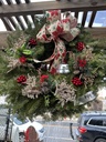12'' Balsam Xmas Wreath Double Face