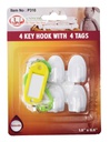 8 pc Traceless Key Hook with Tags Set (120 sets/ctn)