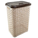 60 Liter Beige Hole Design Clothes Basket (10 pcs/ctn)