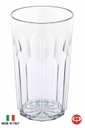 Small Oasi Ribbed Plastic Italian Tumbler (24 pcs/ctn)