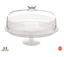 13.4" Round Cake/Fruit Holder, Transparent made in Italy (1 pc/ctn